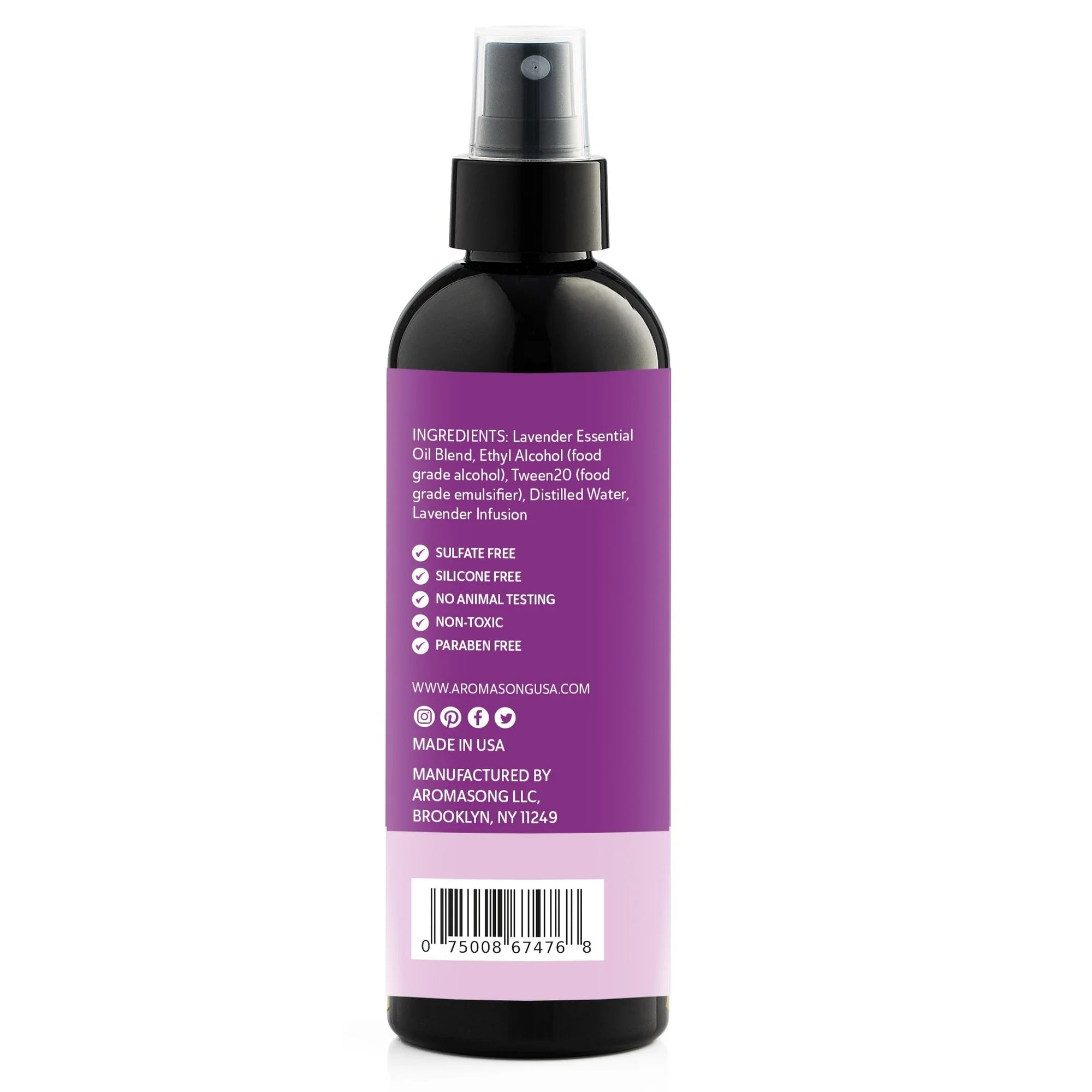 Aromasong Natural Lavender Room & Linen Spray (4 fl oz)