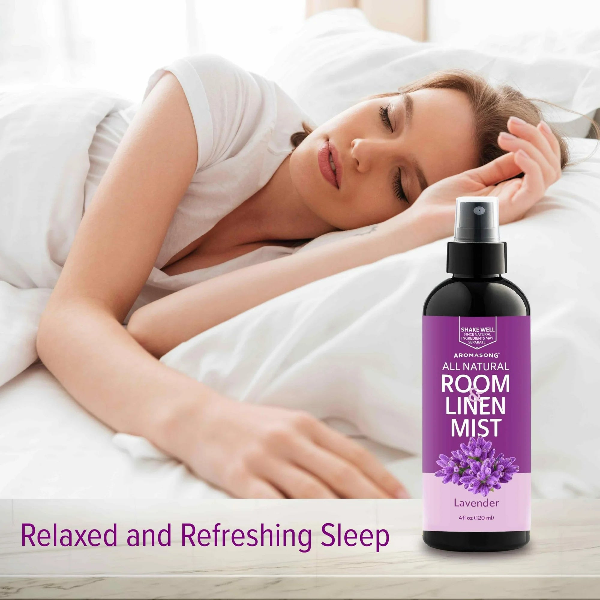 Aromasong Natural Lavender Room & Linen Spray (4 fl oz)