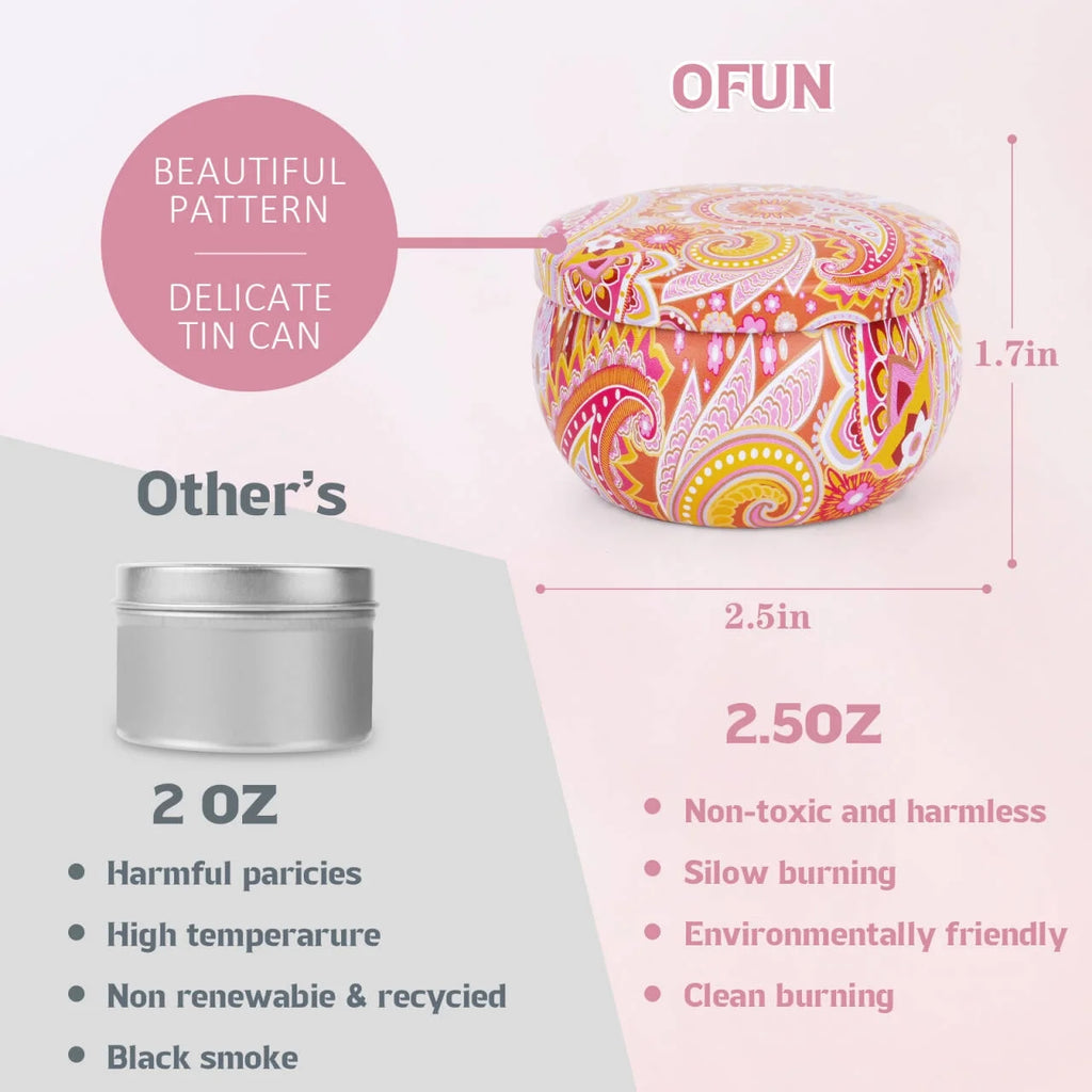 Giphtpoeet Scented Candles Gift Set (9-Pack Soy Wax Candles, 160-Hour Burn Time)