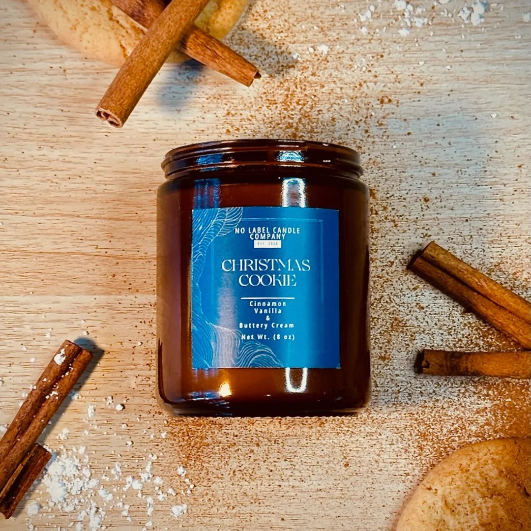 Holiday Candle Gift Set – Apple Pie, Christmas Cookie & Blue Spruce (3 × 8 oz Soy Candles)