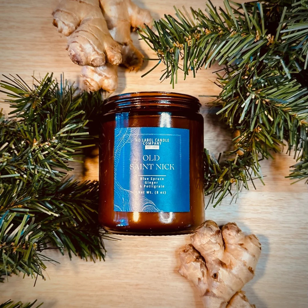 Holiday Candle Gift Set – Apple Pie, Christmas Cookie & Blue Spruce (3 × 8 oz Soy Candles)