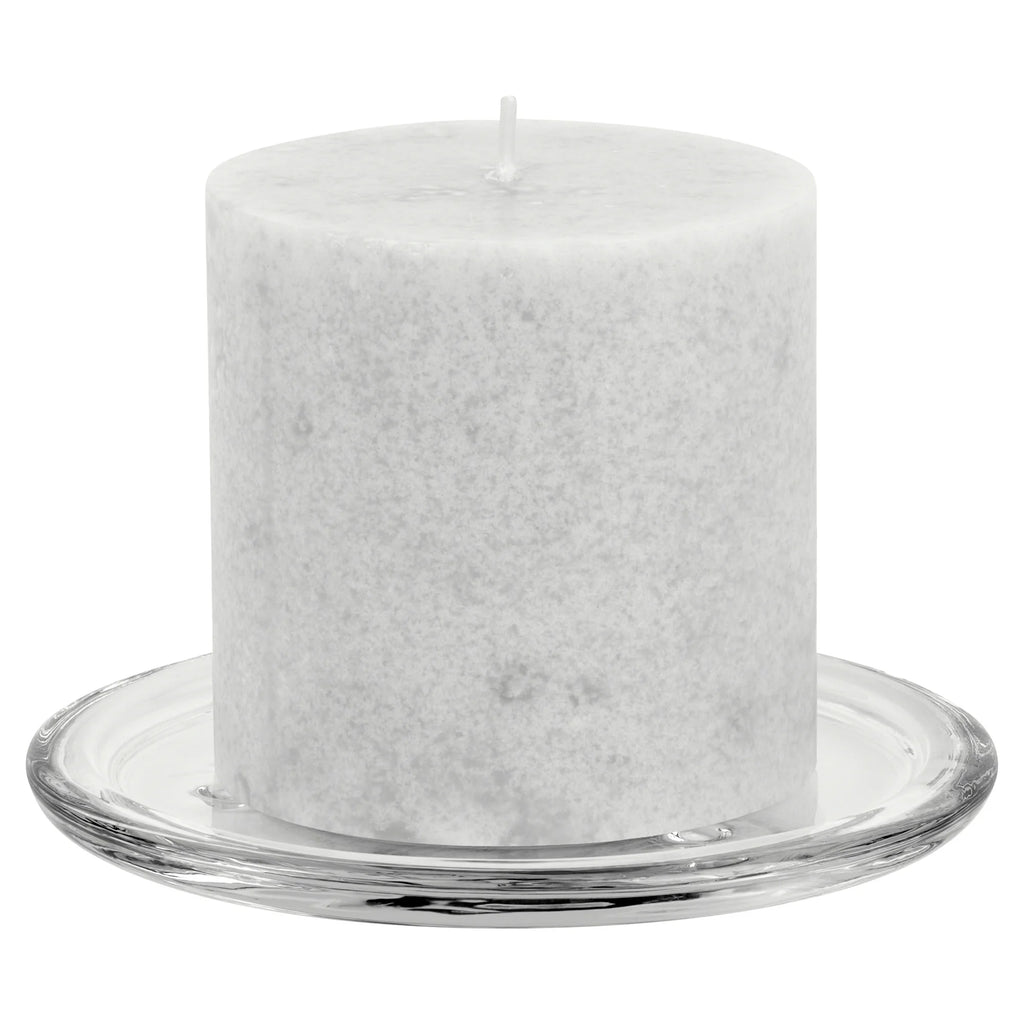 Mainstays Decorative Glass Candleholder Plate (Clear, 5")