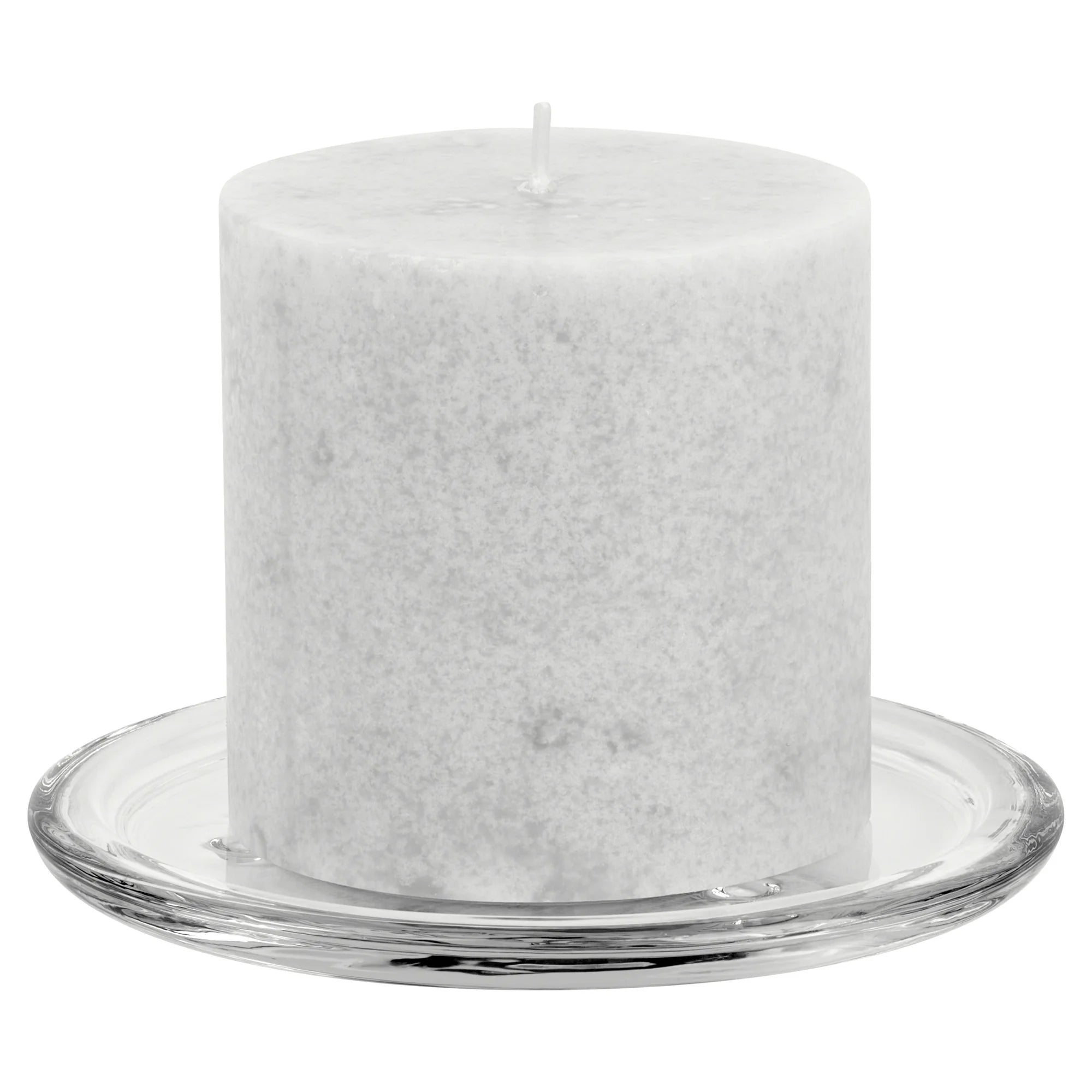 Mainstays Decorative Glass Candleholder Plate (Clear, 5")