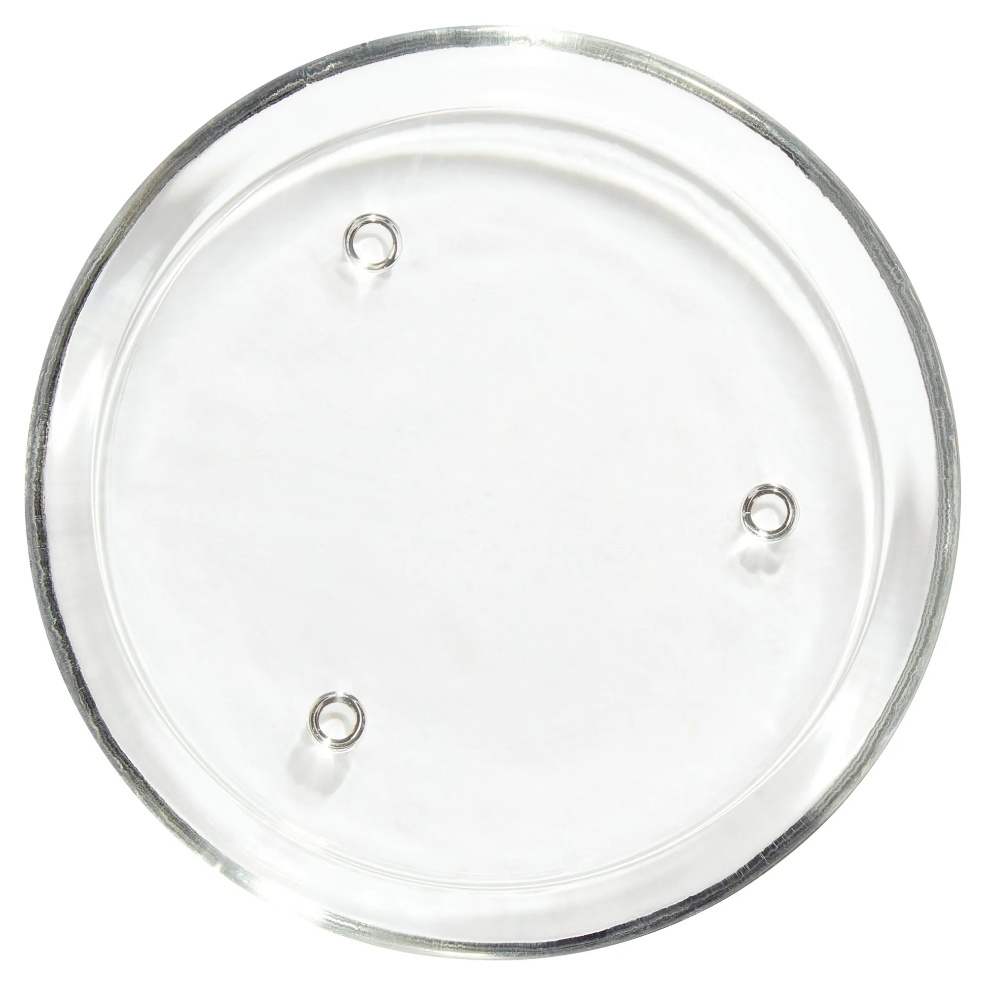 Mainstays Decorative Glass Candleholder Plate (Clear, 5")