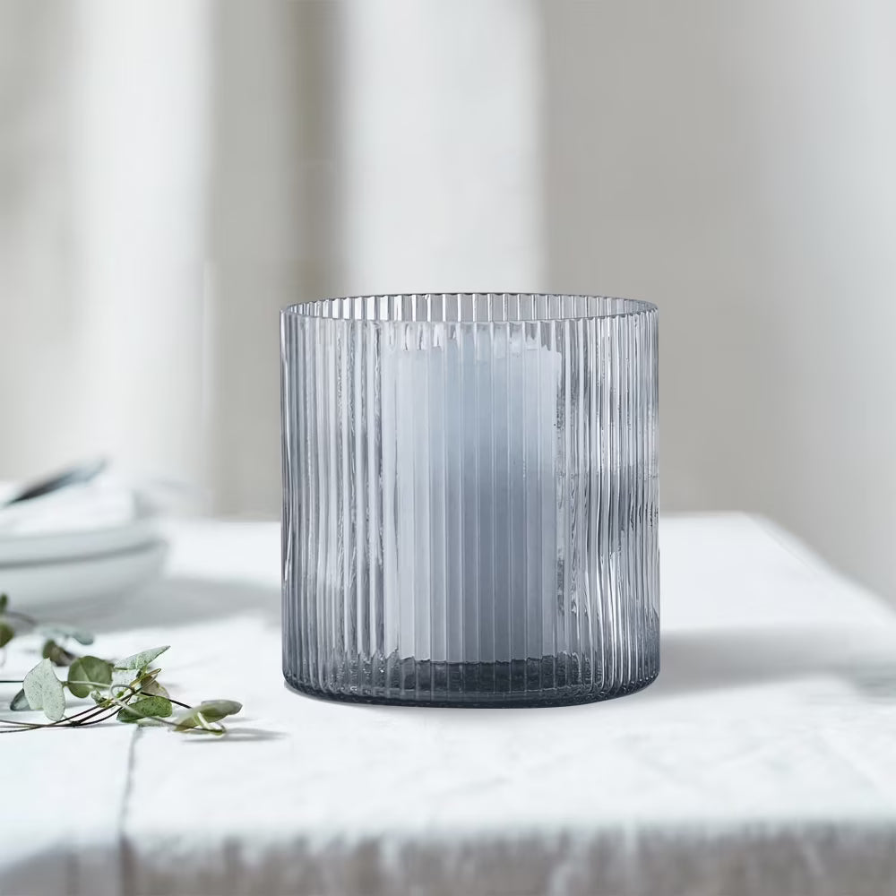 HIDAWN Flameless Candles with Flickering 3D Wick, Remote & Timer (Battery Operated LED Pillar Set – White 4"×5"×6")