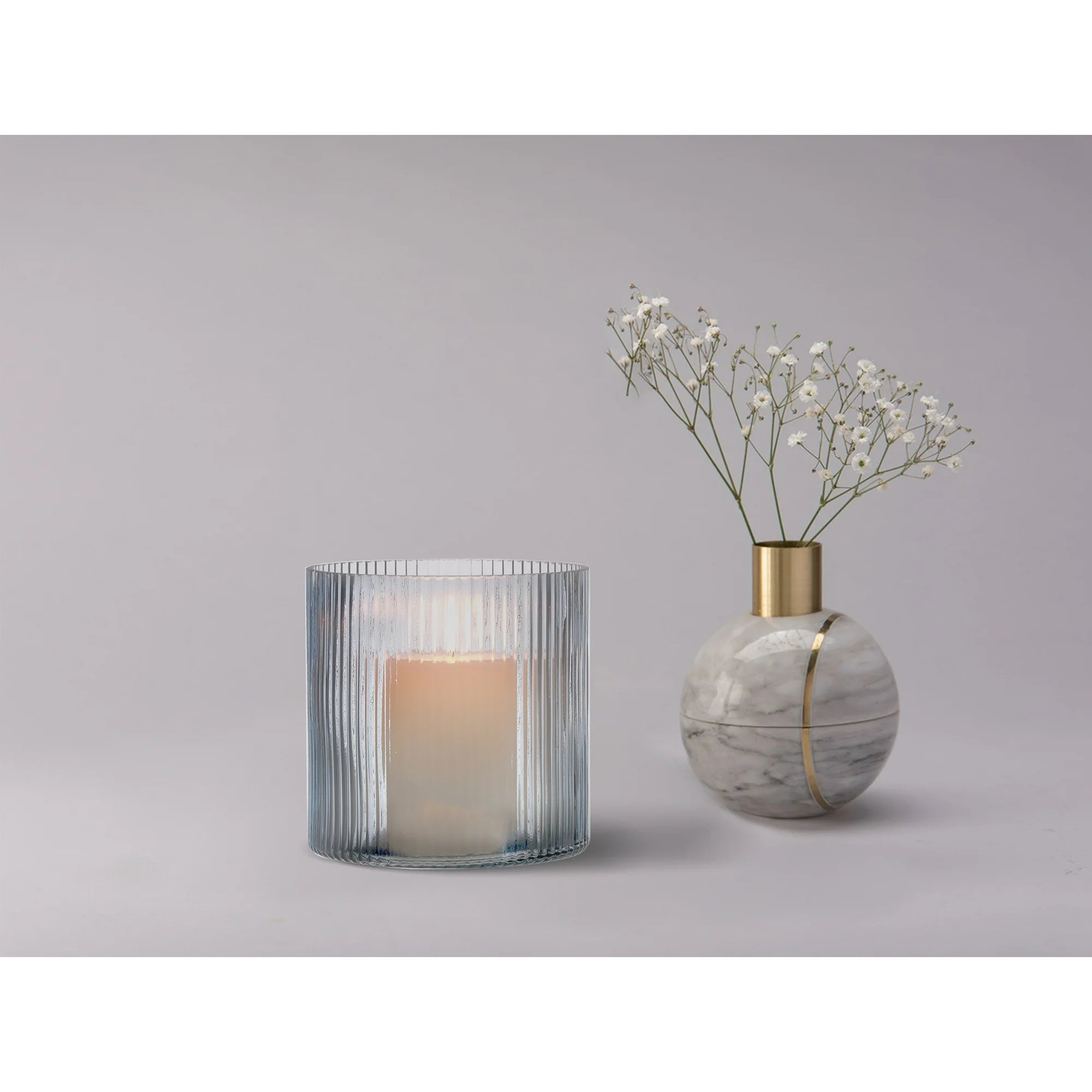 HIDAWN Flameless Candles with Flickering 3D Wick, Remote & Timer (Battery Operated LED Pillar Set – White 4"×5"×6")